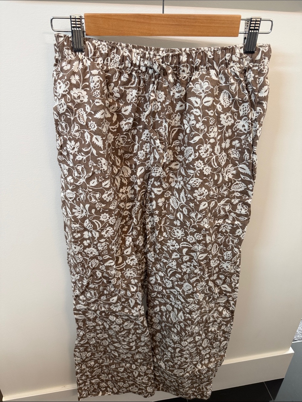 Aritzia Little Moon Sail Linen pants, Folio Brown, size S - Picture 2 of 4
